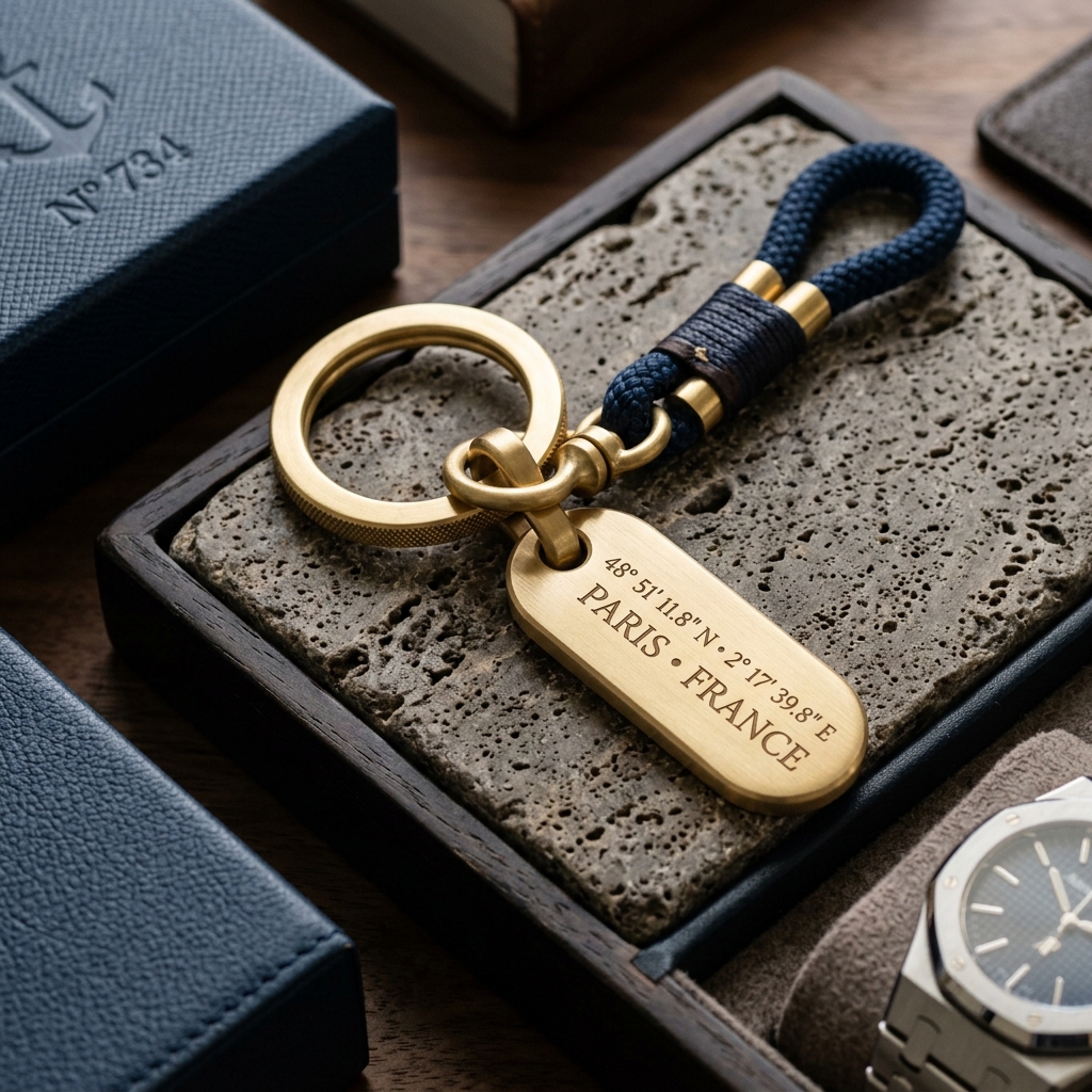 Brass Keyring Palau-San Teodoro