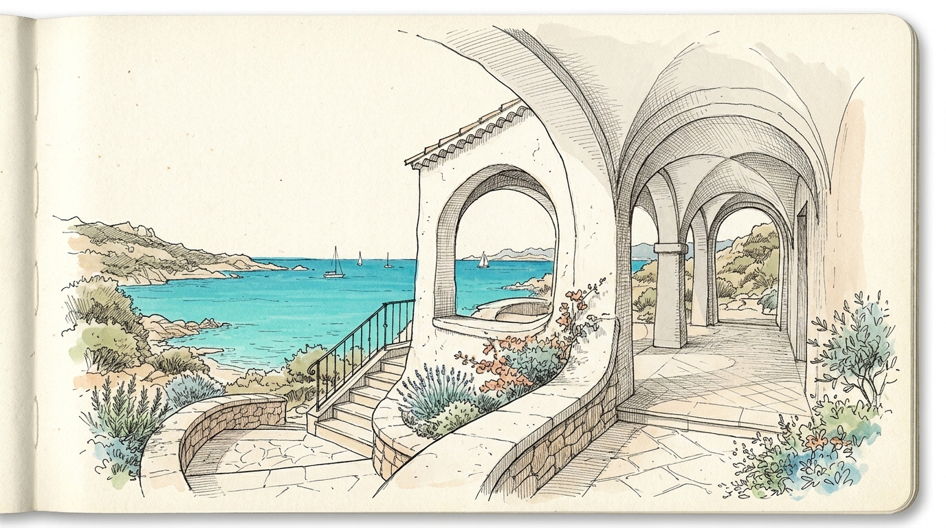 Schizzo Architettonico Volte a Calce Busiri Vici
